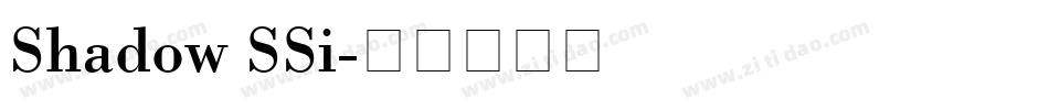 Shadow SSi字体转换
